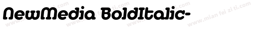 NewMedia BoldItalic字体转换